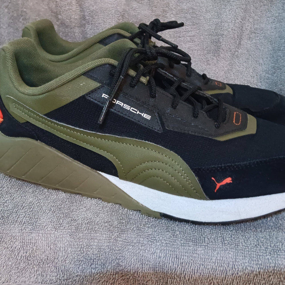 Porsche Design Black and Olive Shoes By PUMA